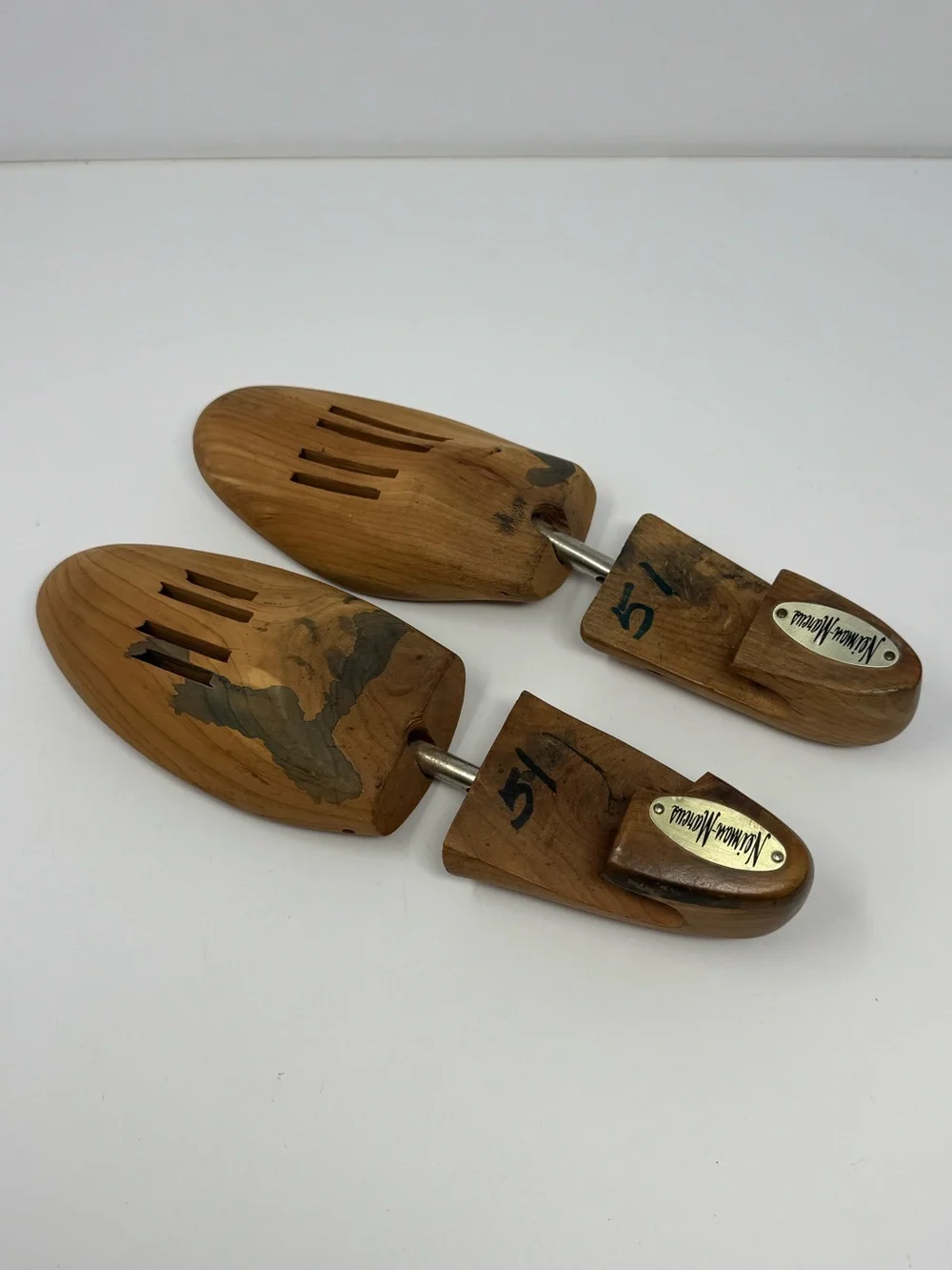 Vintage Neiman Marcus Cedar Shoe Trees Mens 12